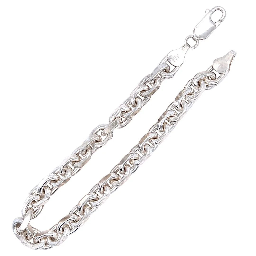 Oval Link Silver Bracelet