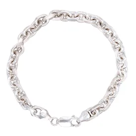 Oval Link Silver Bracelet