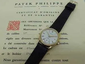 Patek Philippe Calatrava Ref.570 Cal.27c 18k Gold Buckle Archive Paper