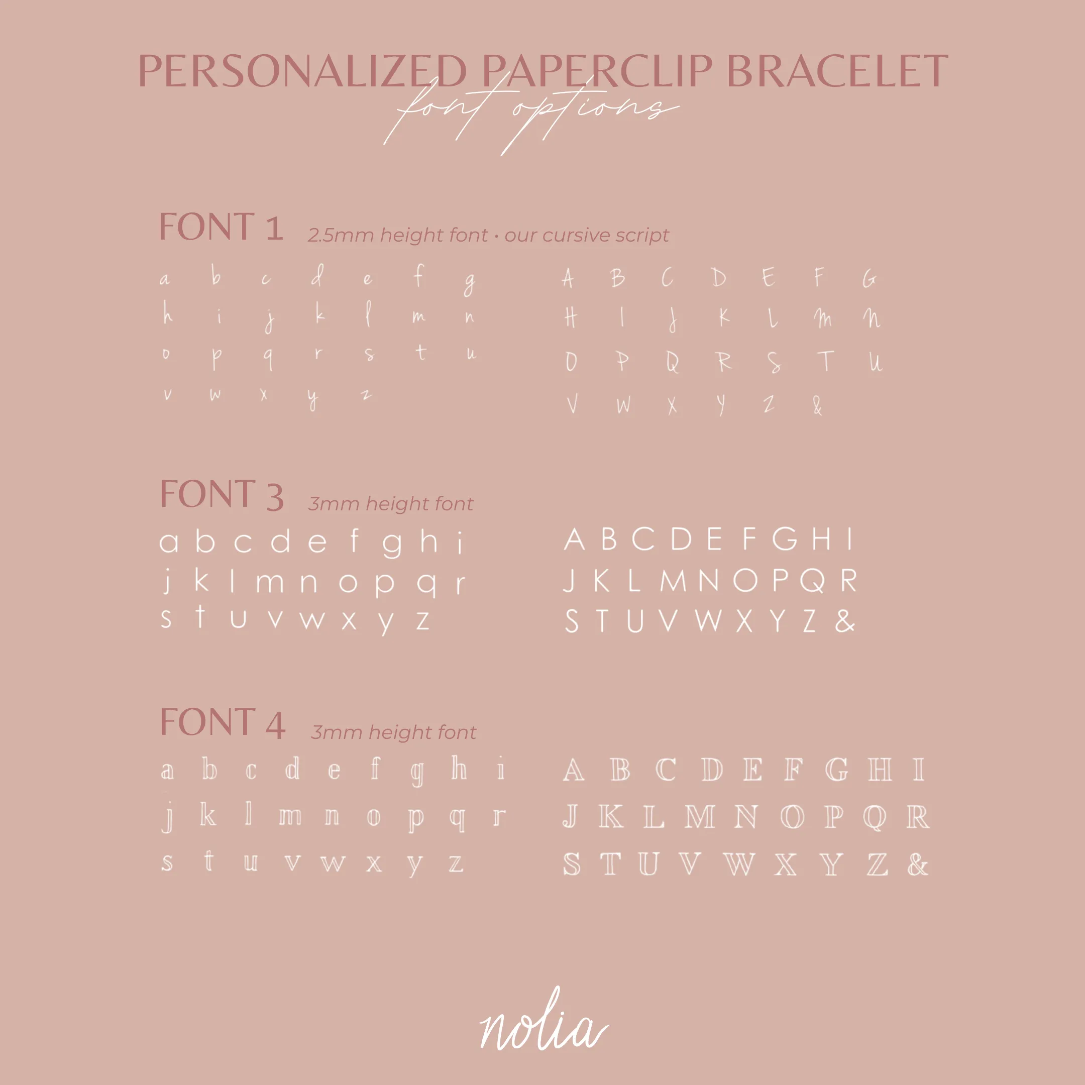 Personalized Paperclip Bracelet