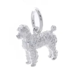 Poodle Silver Dog Charm