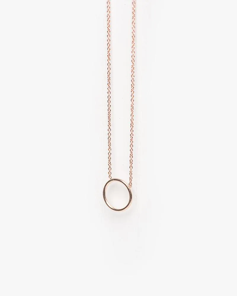 "By Myself" Necklace in Rose Gold