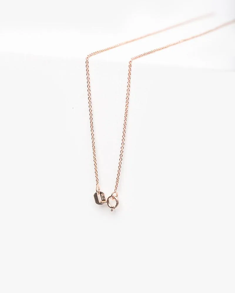 "By Myself" Necklace in Rose Gold