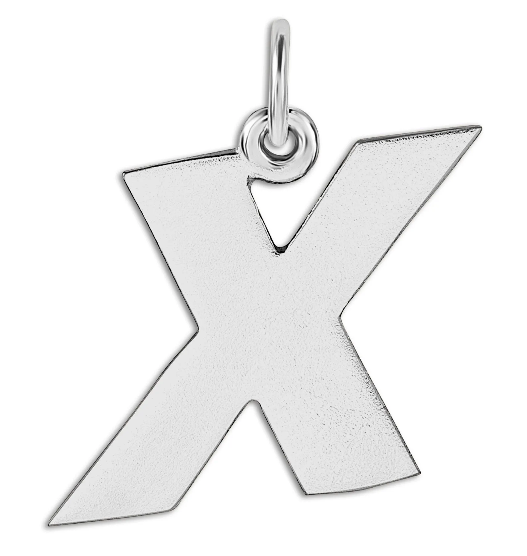 "X" Cutout Letter Charm