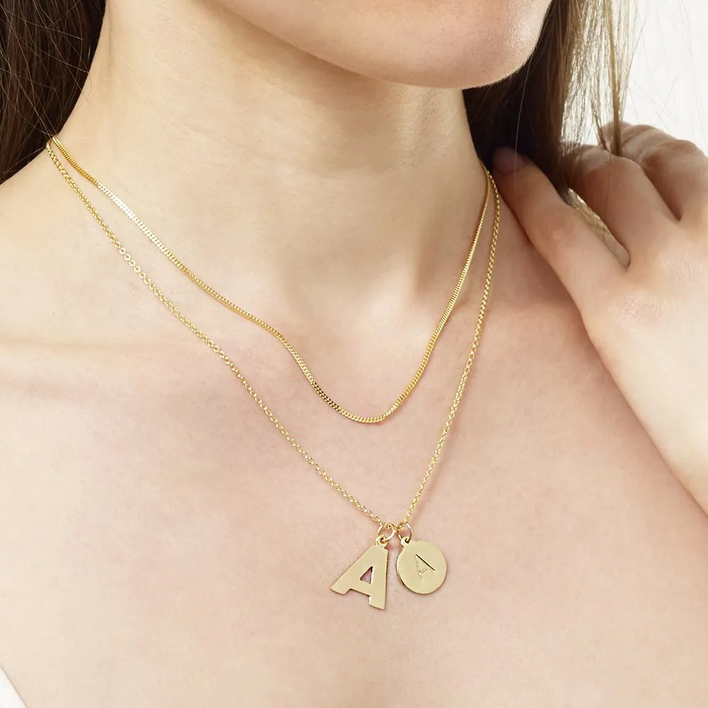 "X" Cutout Letter Charm