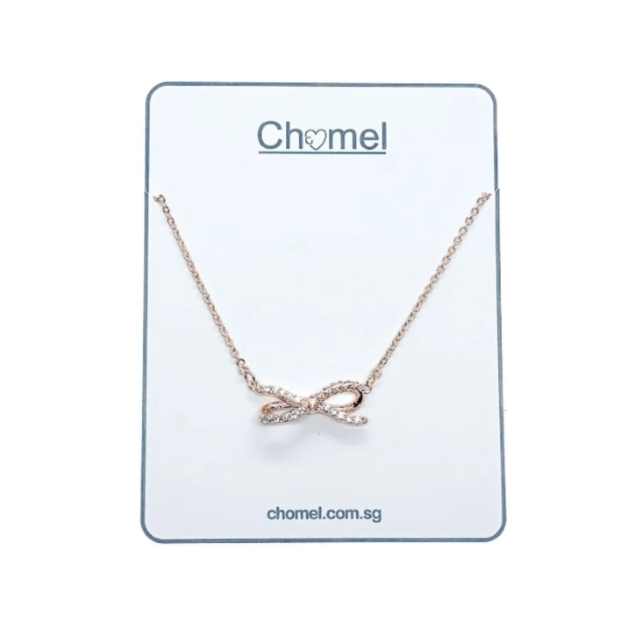 Ribbon Cubic Zirconia Necklace