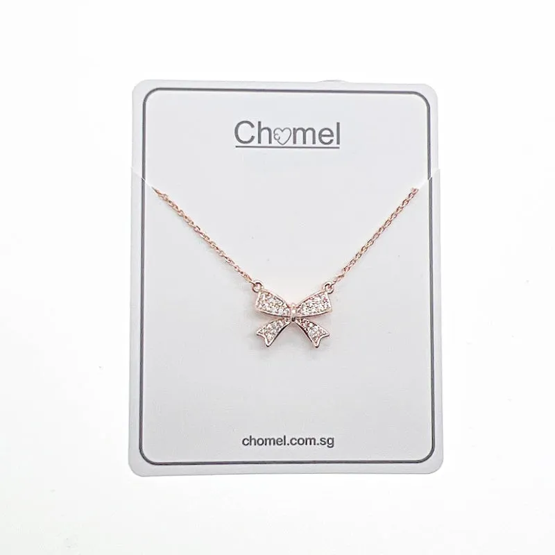 Ribbon Cubic Zirconia Necklace