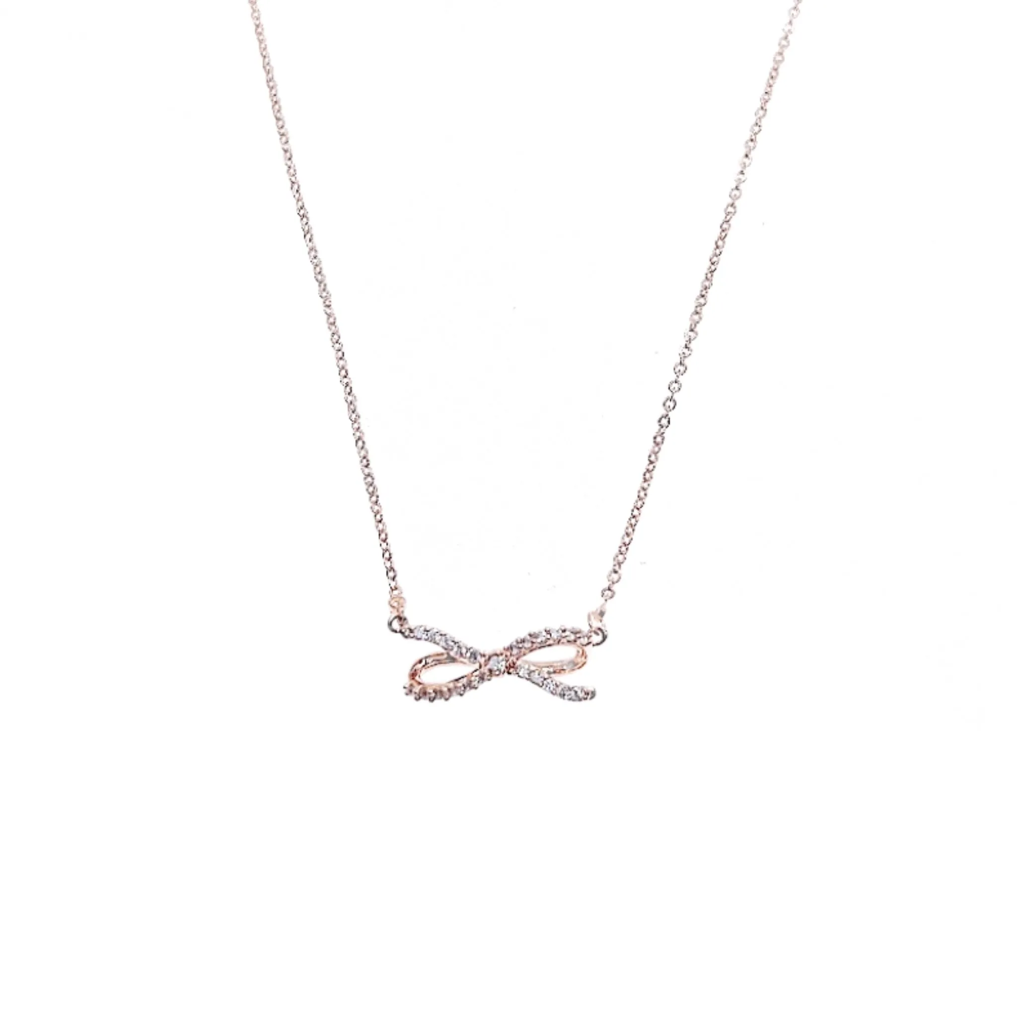 Ribbon Cubic Zirconia Necklace