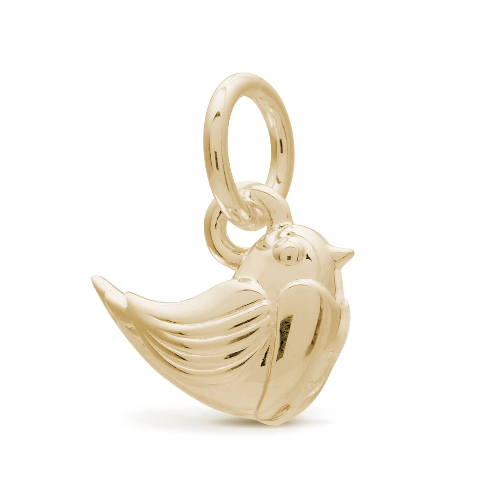 Robin Solid Gold Charm