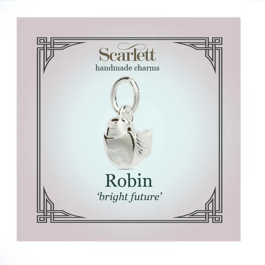 Robin Solid Gold Charm