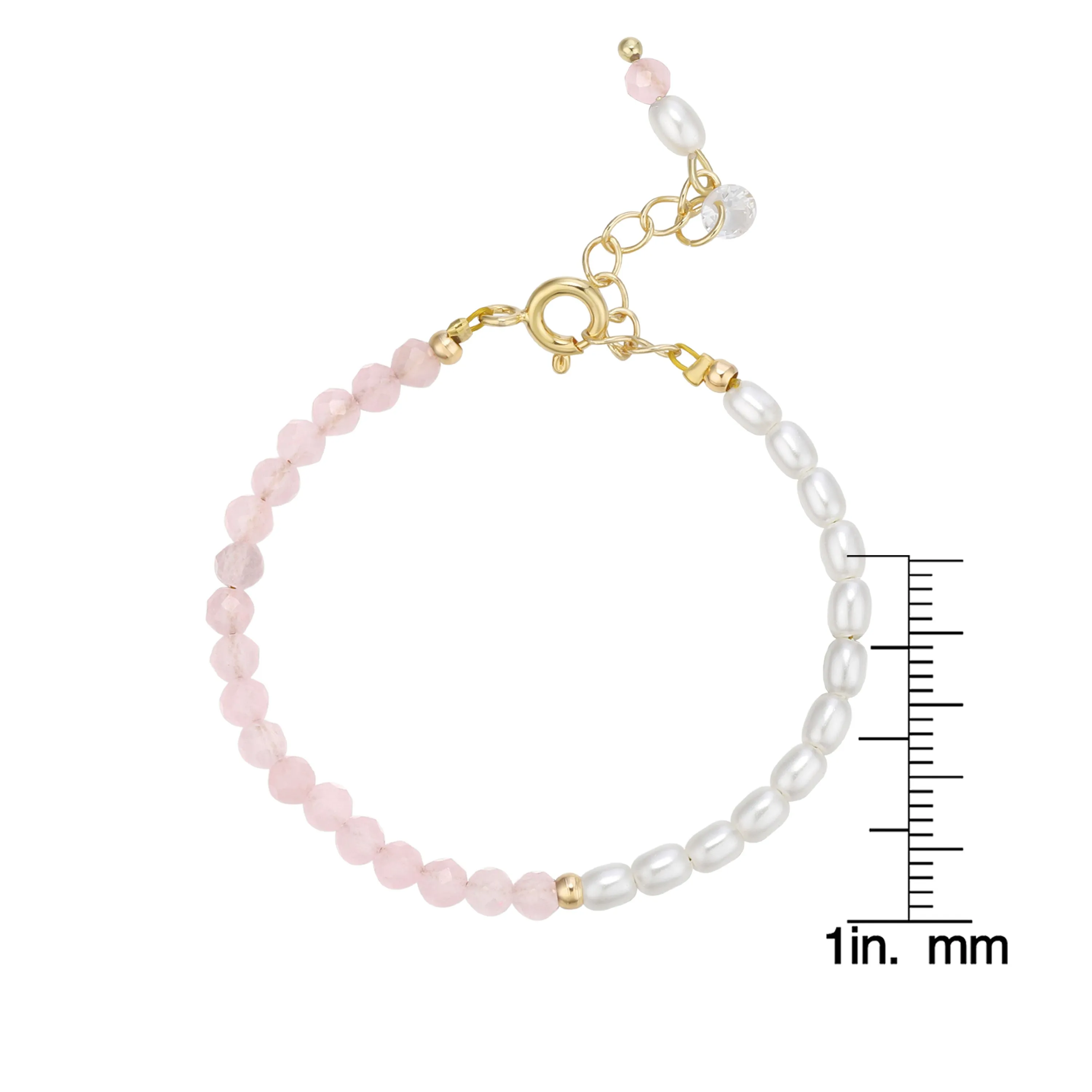 Rose Quartz Bead Bracelet (Baby)