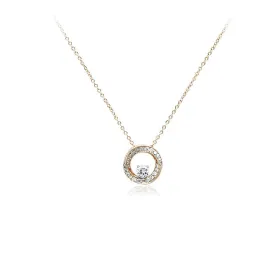 Round Cubic Zirconia Pendant