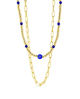 Sibyl Evil Eye Layered Necklace