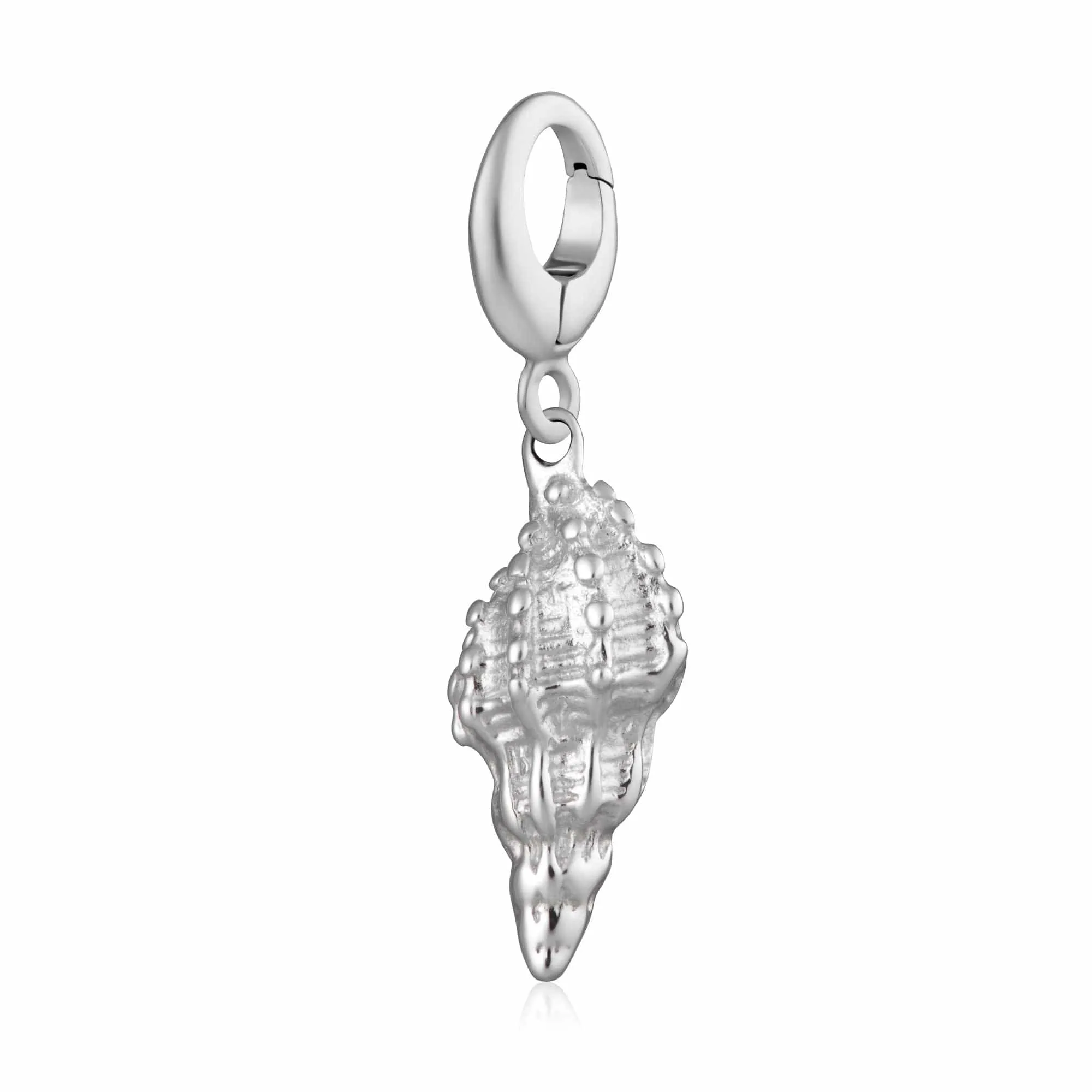 Silver Conch Shell Charm