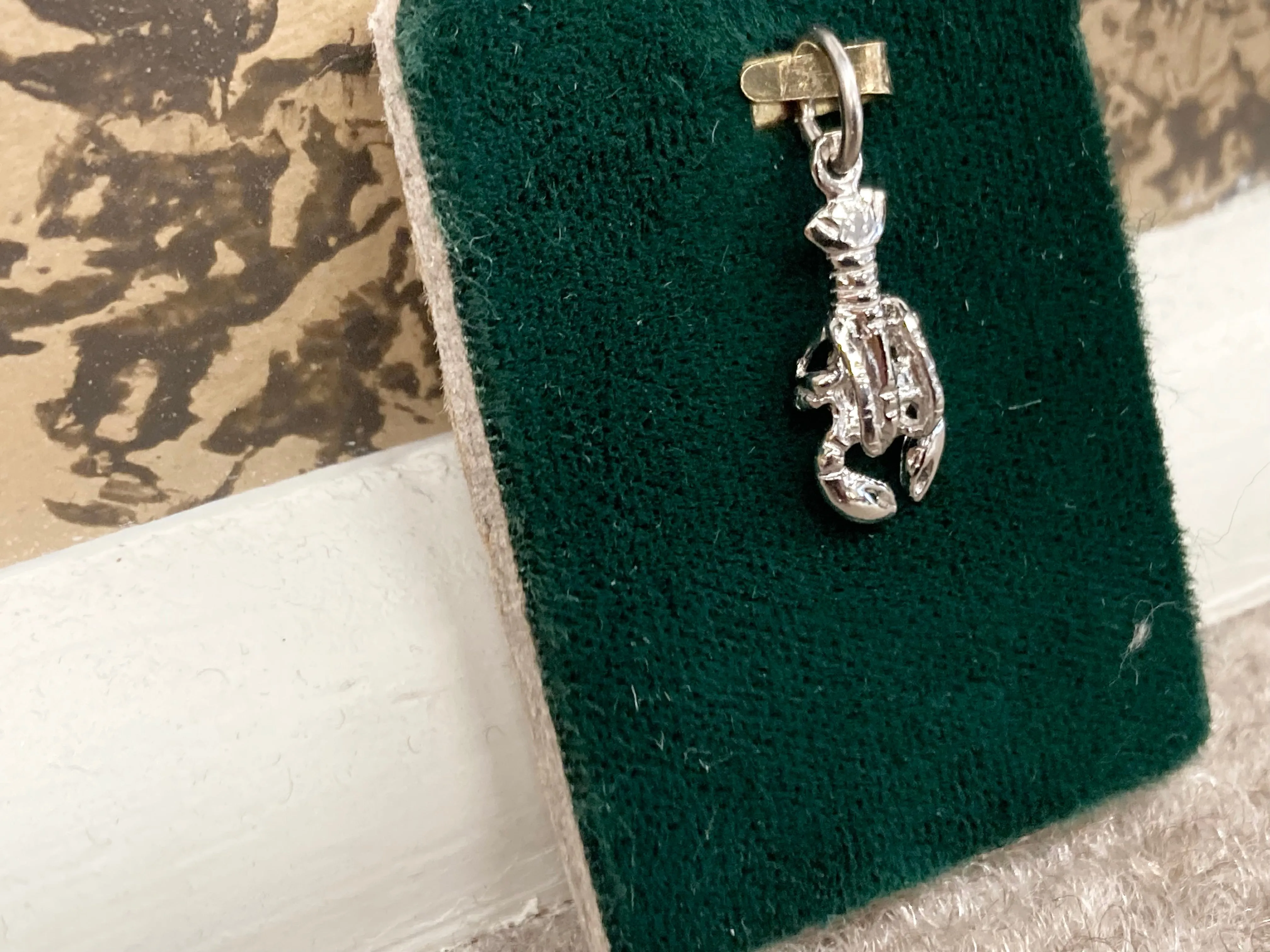 Silver Lobster Charm