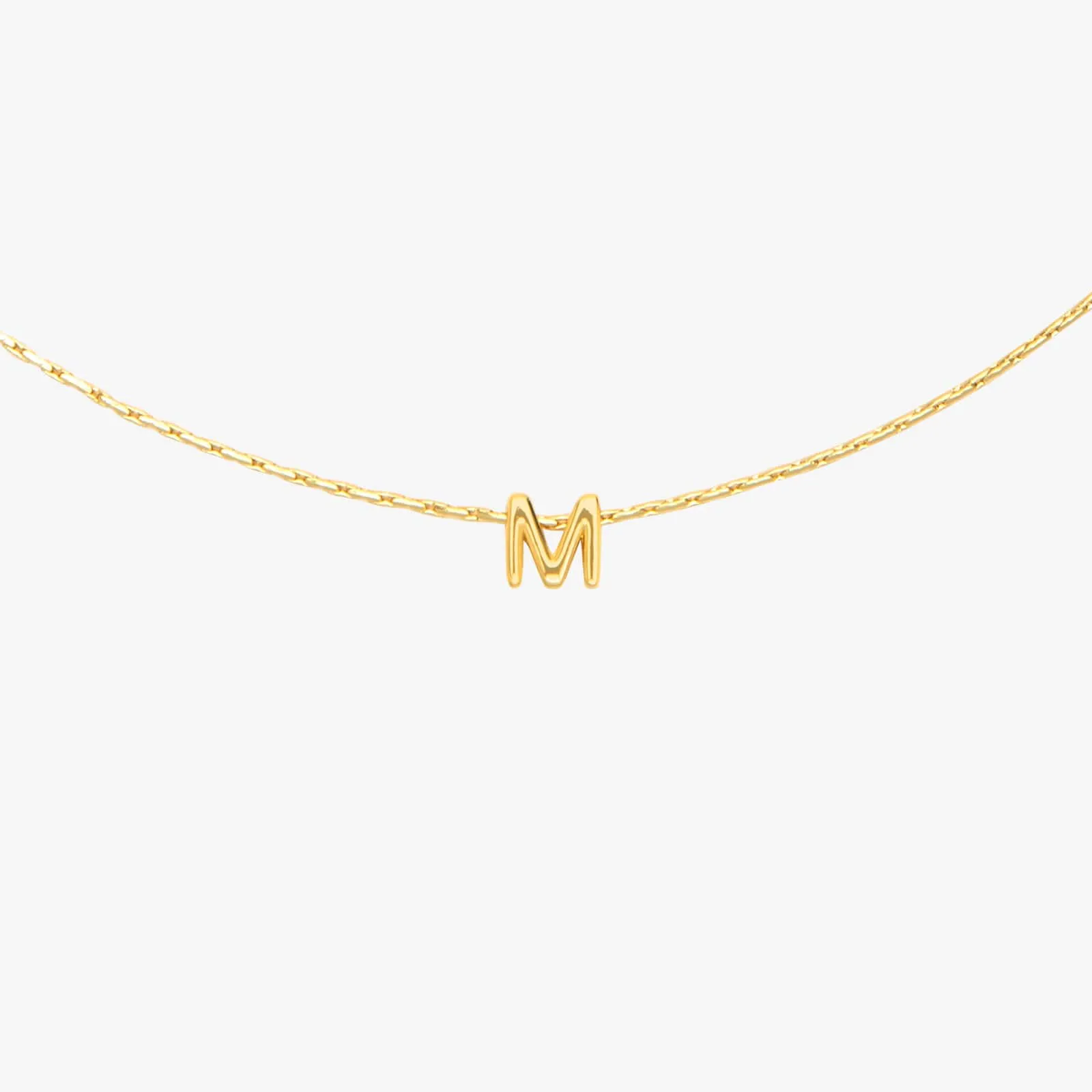 Snake Chain Alphabet Necklace