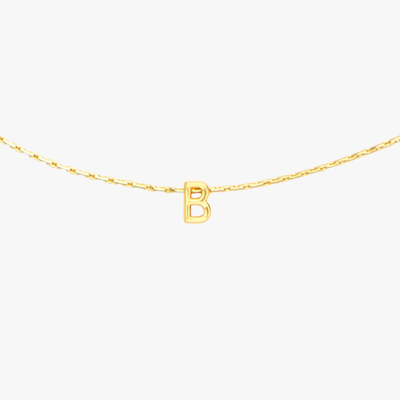 Snake Chain Alphabet Necklace