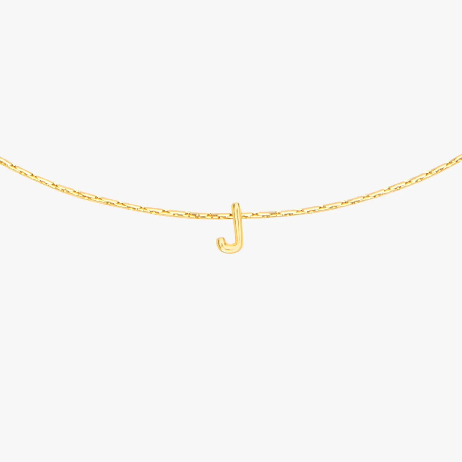 Snake Chain Alphabet Necklace