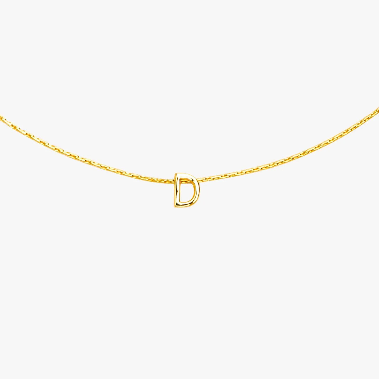 Snake Chain Alphabet Necklace