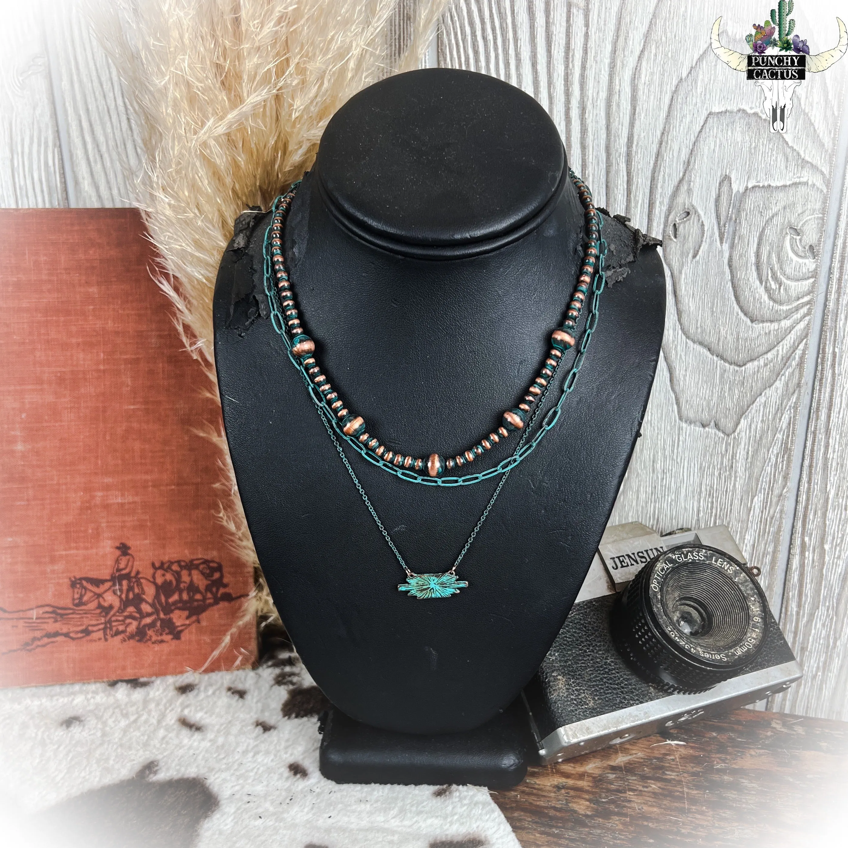 South Texas Layered Necklace - Patina