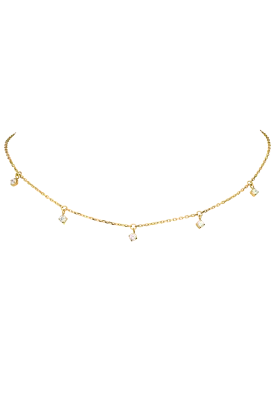 Sparkling Choker 14K Gold Plated