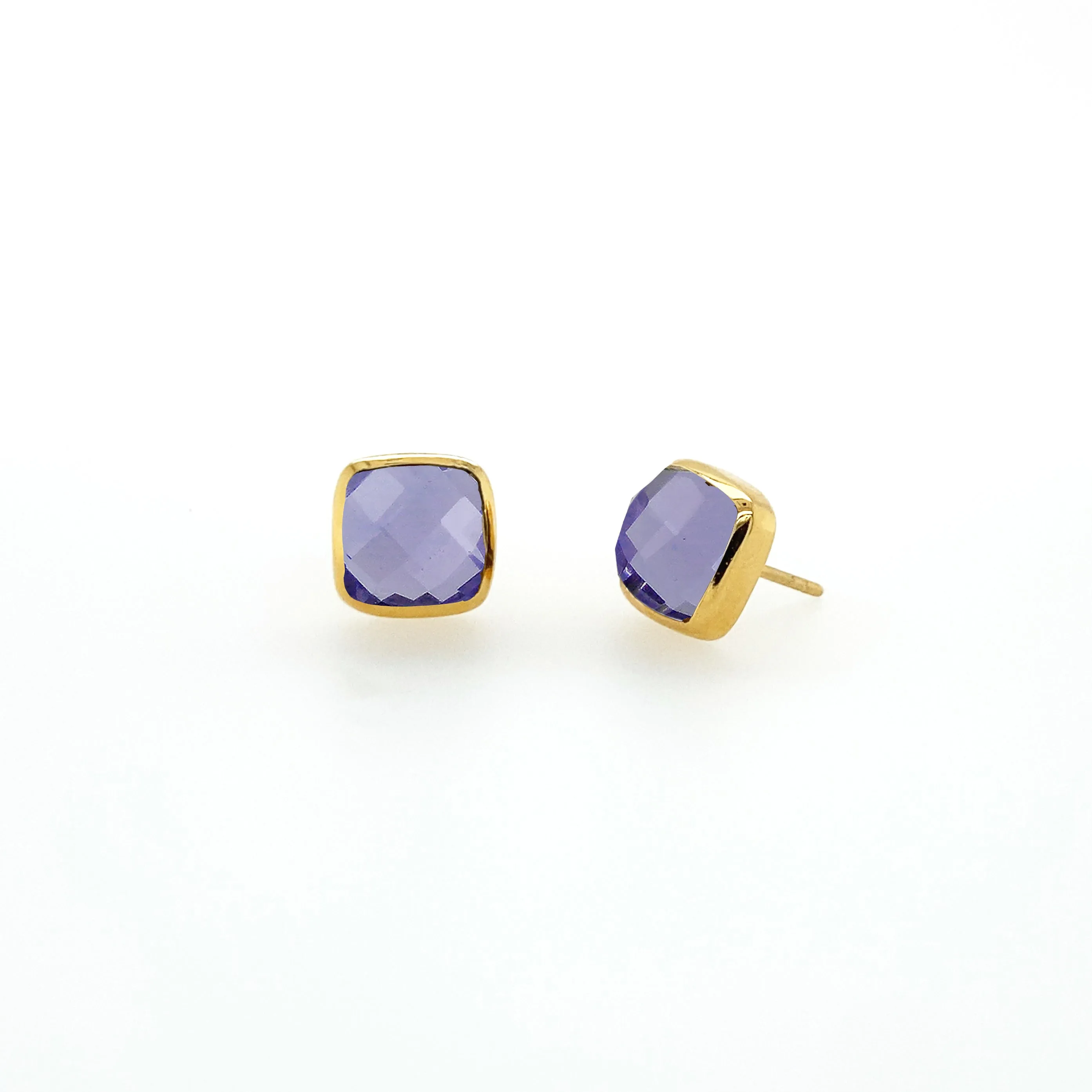 Square Studs - Gold