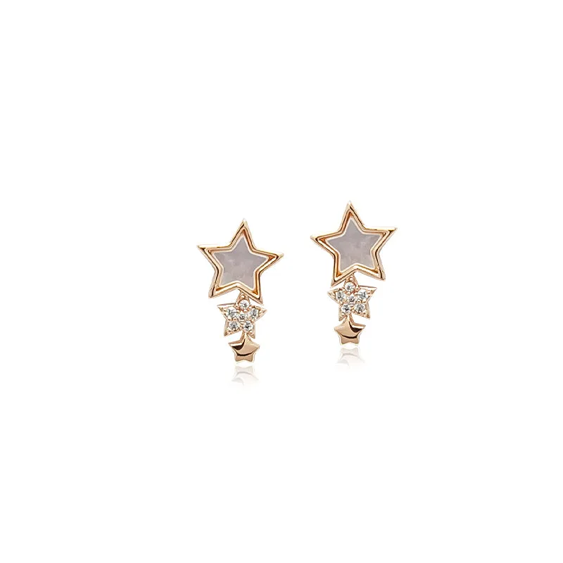 Star Mother of Pearl Earrings