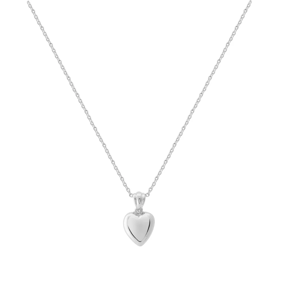 Stole My Heart Necklace - Silver