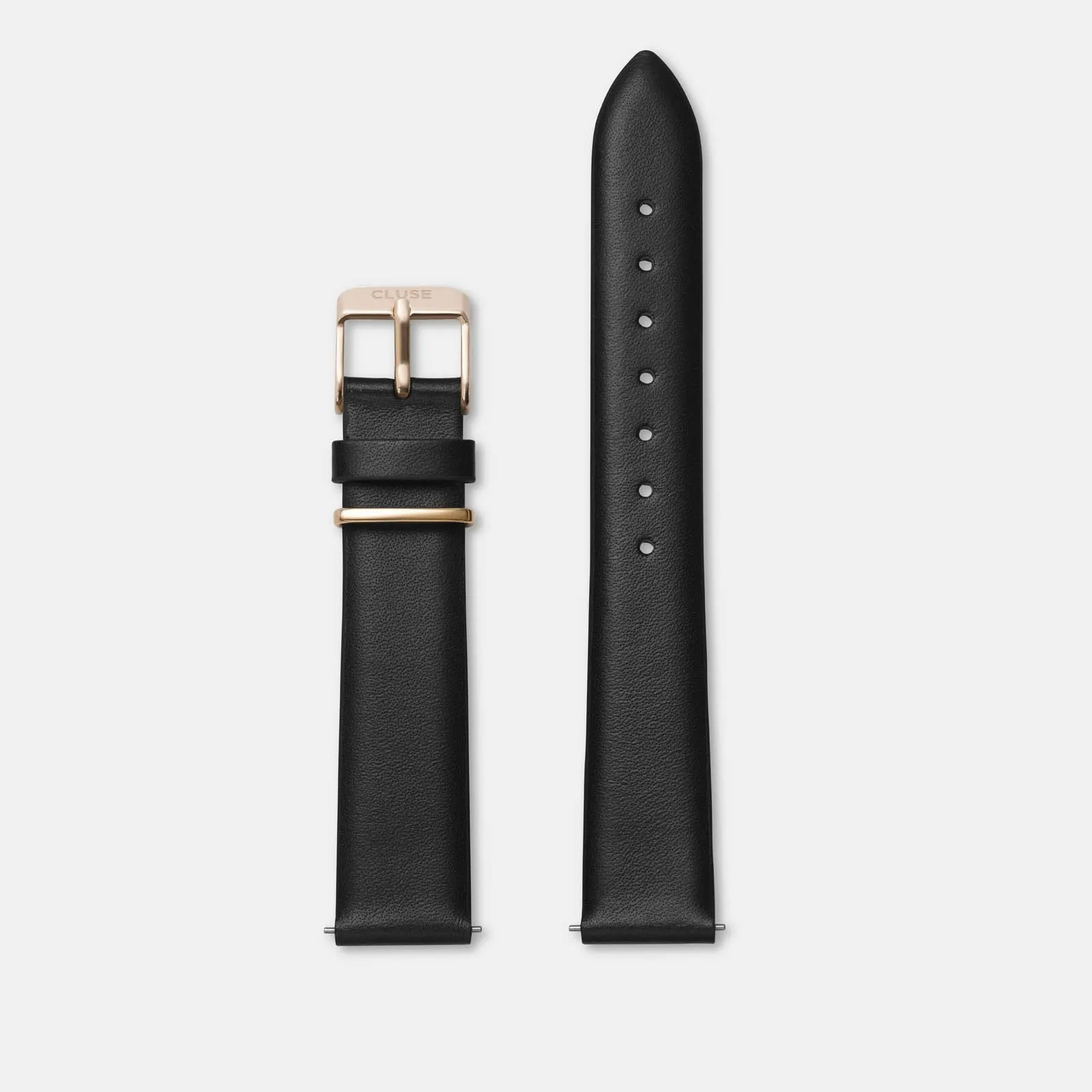 Strap 16 mm Leather Metal, Rose Gold Colour