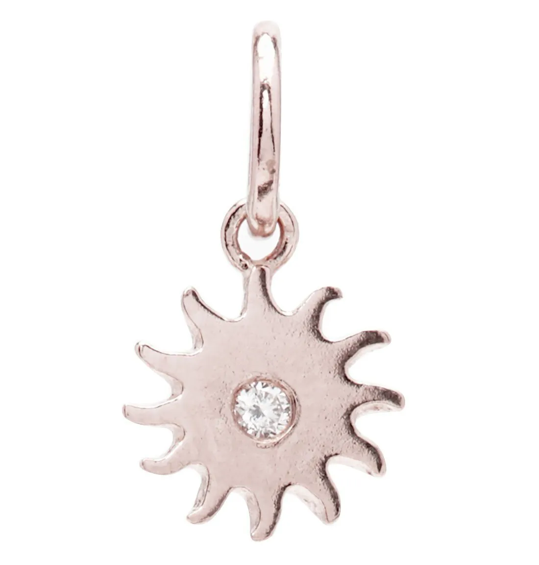 Sun Mini Charm With Diamond