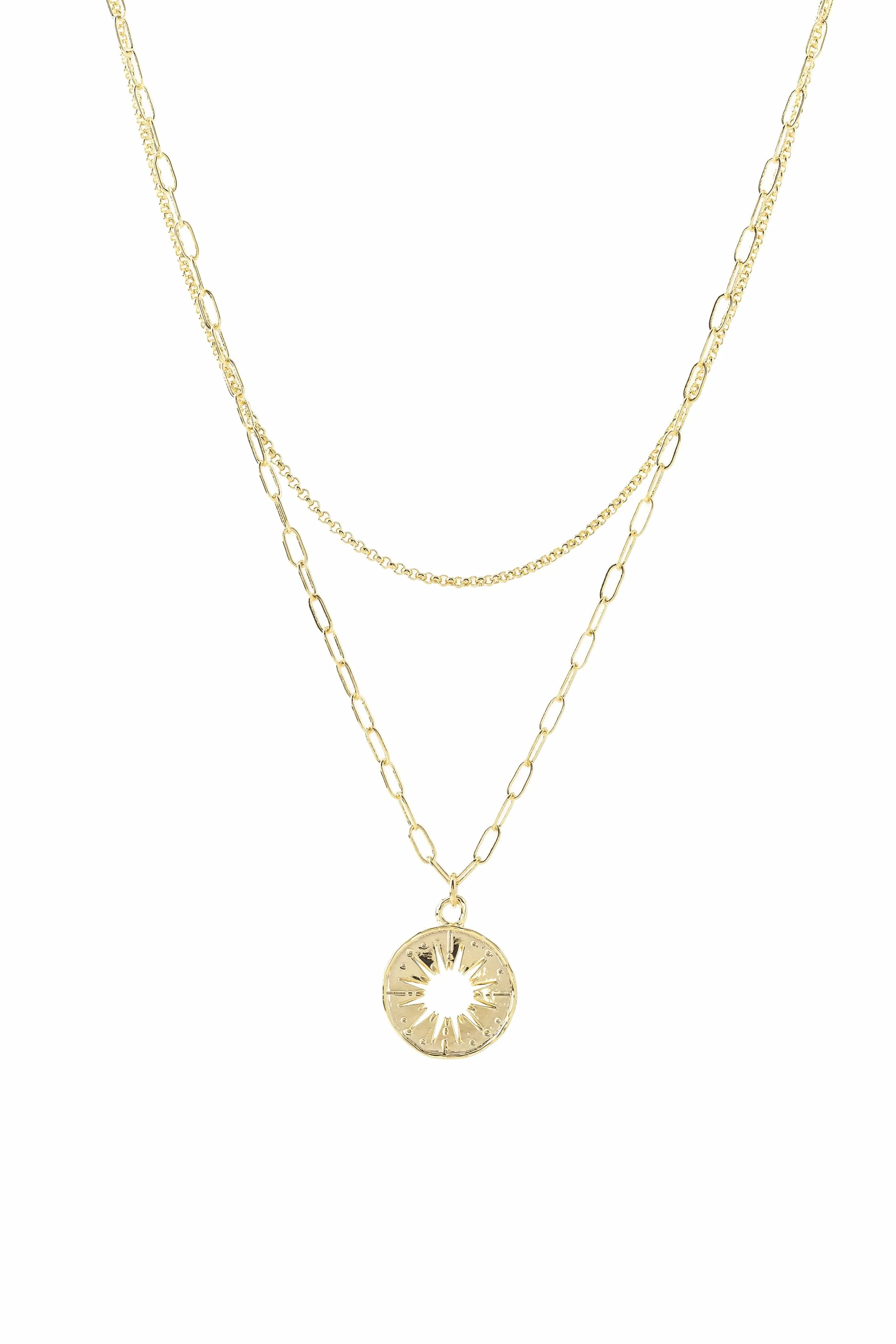 Sunburst Layered Necklace