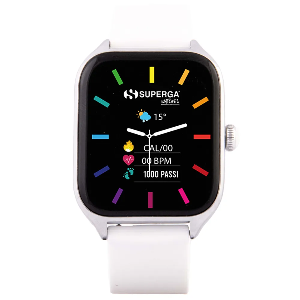 Superga Winner Smartwatch Silver e Bianco