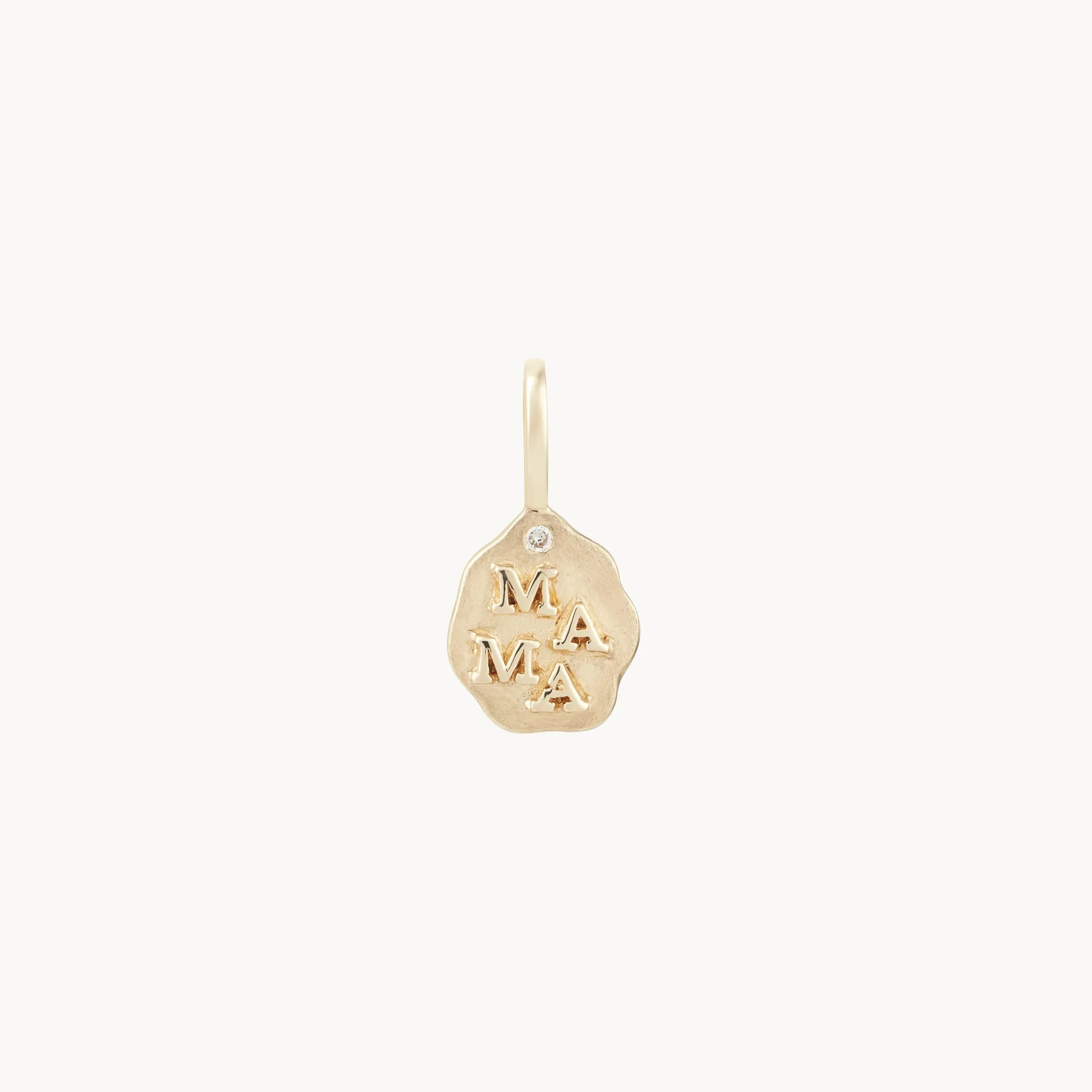 the mama charm - 10k yellow gold