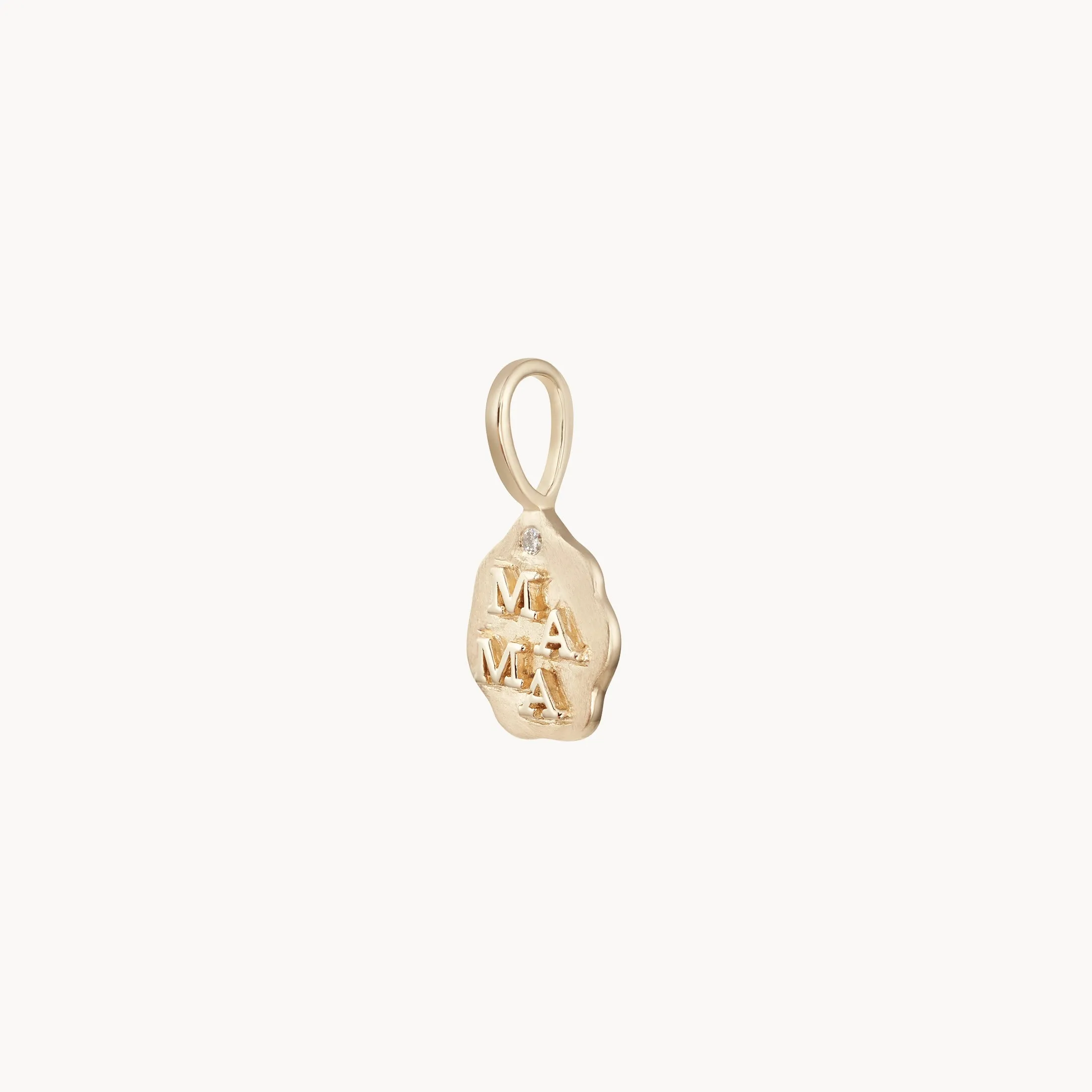 the mama charm - 10k yellow gold