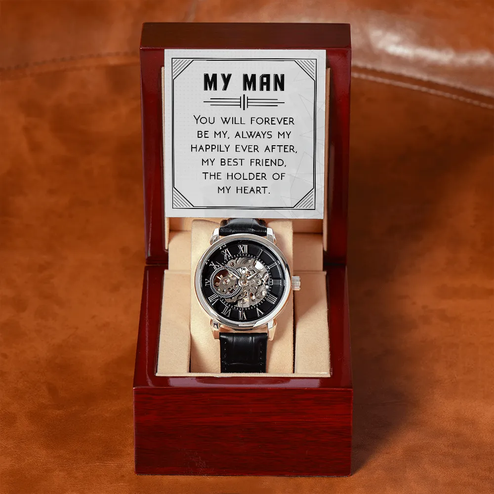 To My Man | Forever Be | Men's Openwork Watch