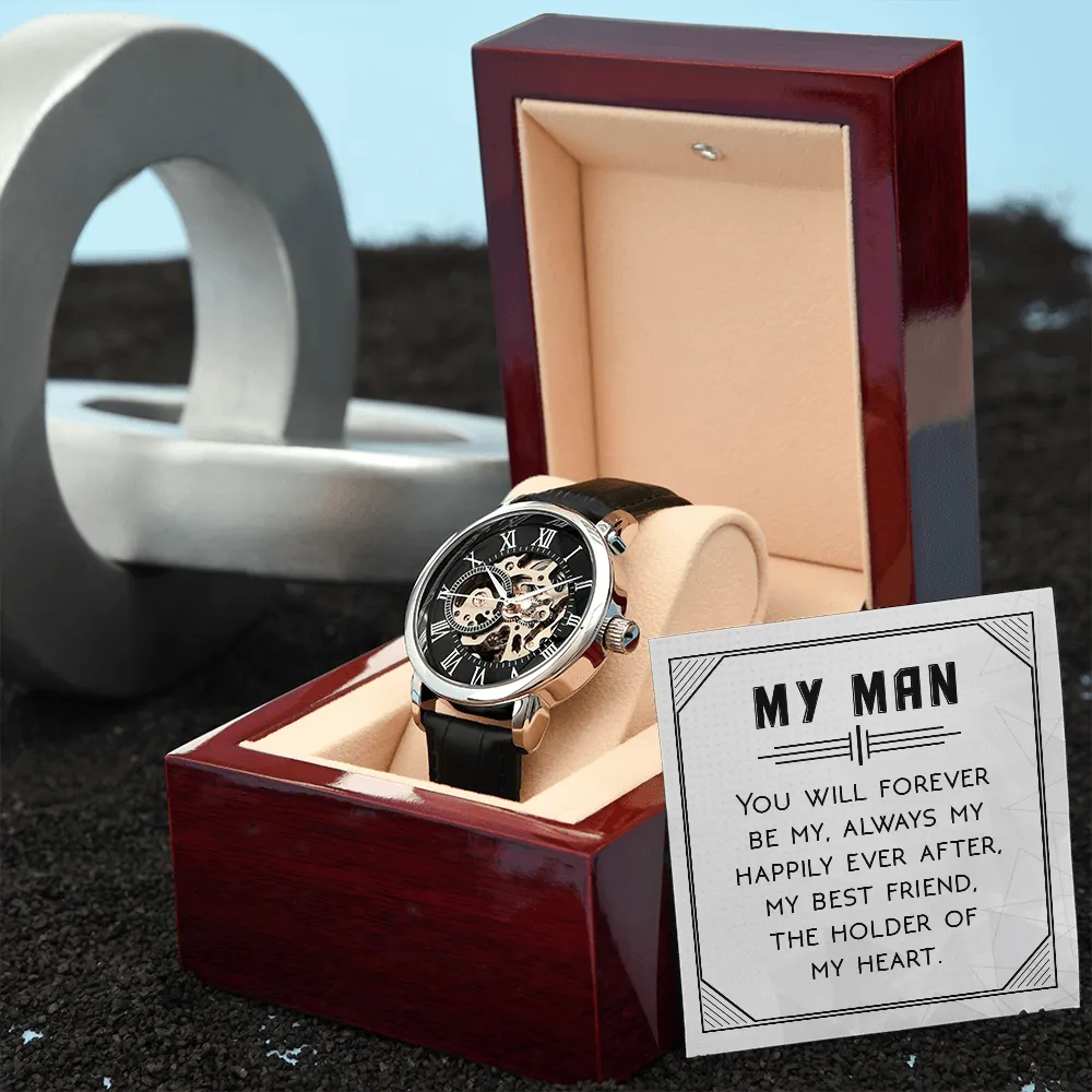 To My Man | Forever Be | Men's Openwork Watch