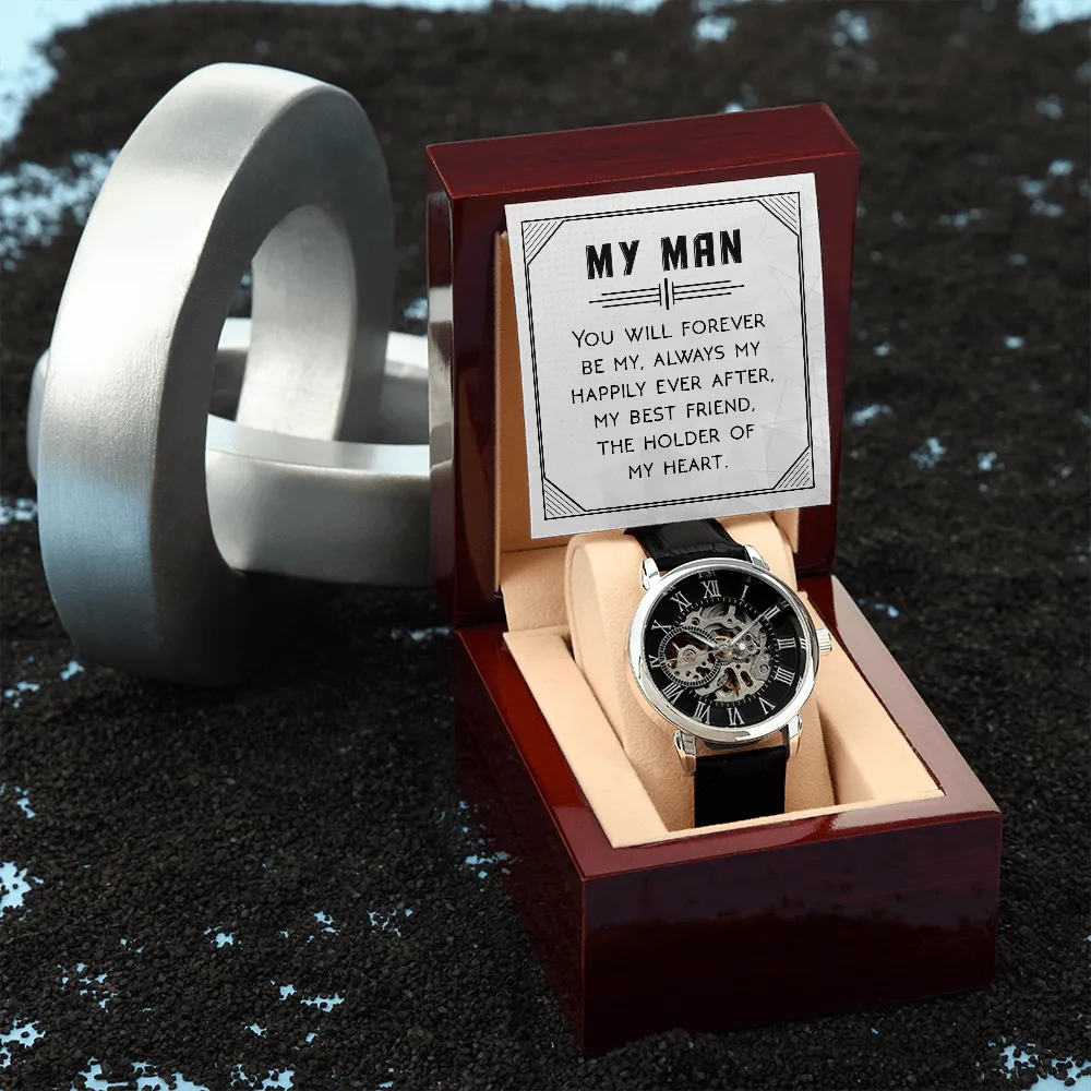 To My Man | Forever Be | Men's Openwork Watch