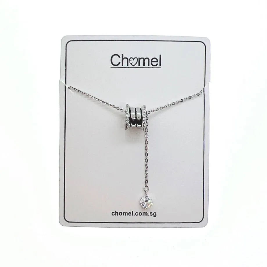 Tunnel Cubic Zirconia Necklace