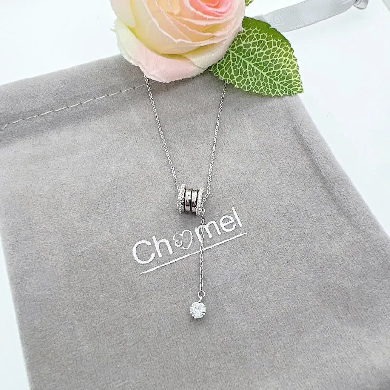 Tunnel Cubic Zirconia Necklace