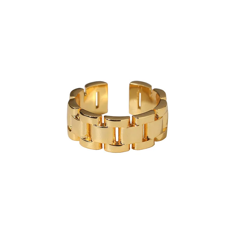 Watch Chain Gold Ring