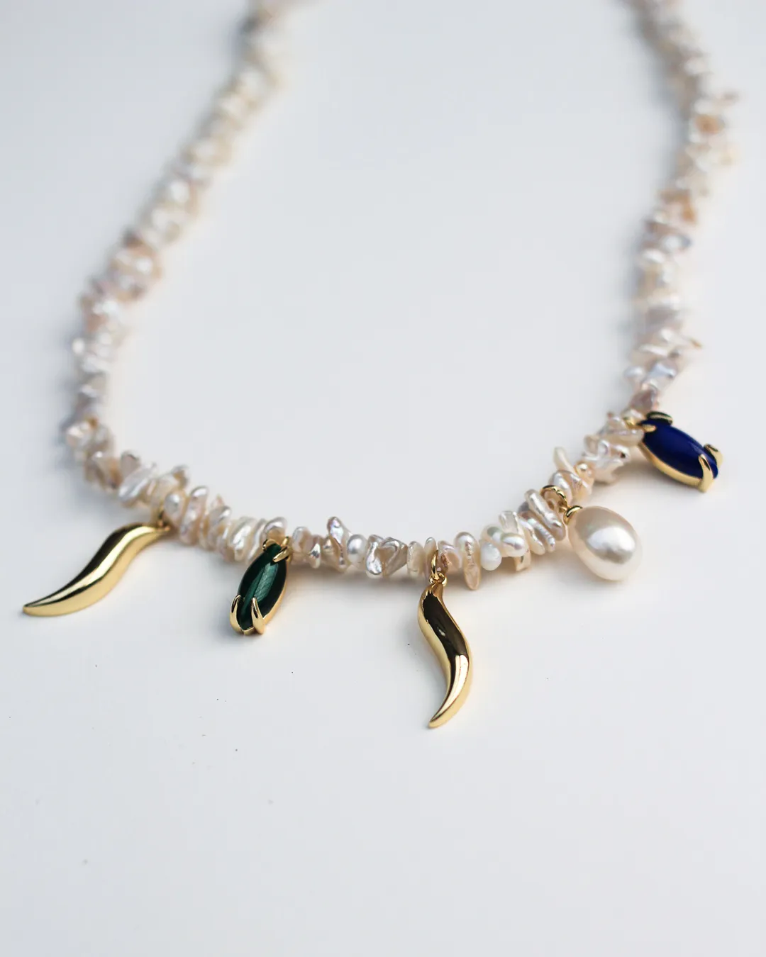 Wipeout Keshi Pearl Necklace