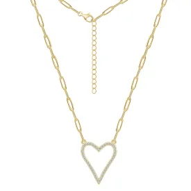 Yellow Gold Heart Necklace